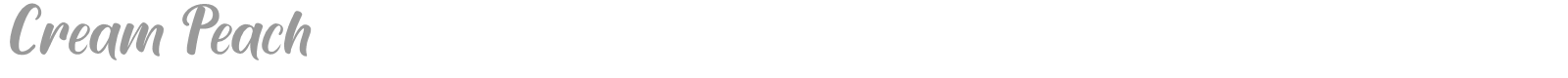 Cream Peach font preview